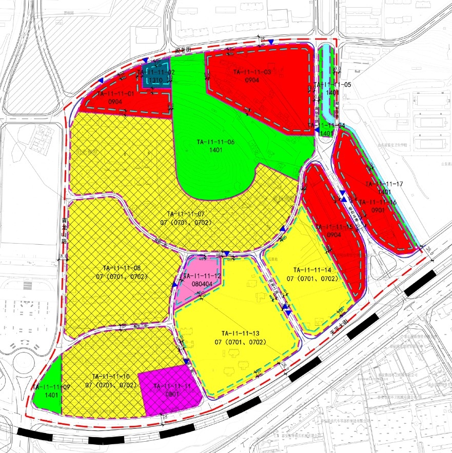 泰安市自然资源和规划局 规划公示 2021-0099 i1片区.