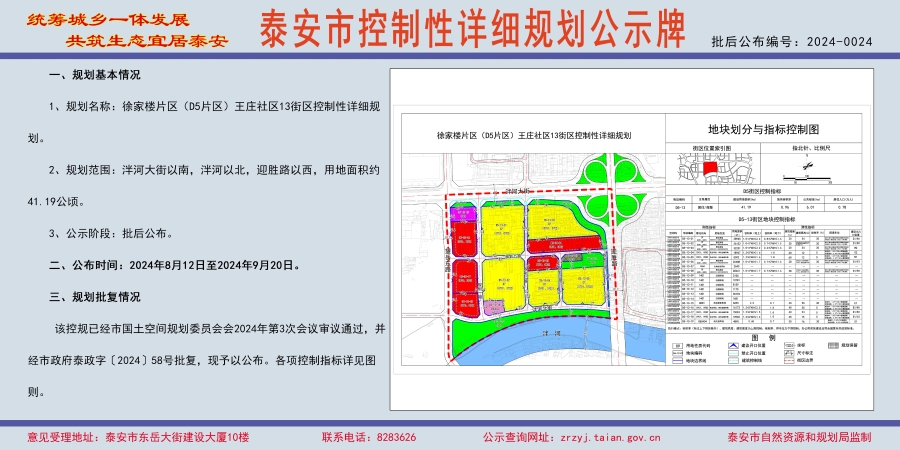 泰安徐家楼片区规划图图片